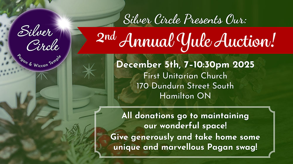 Second annual Silver Circle yule auction December fifth 7pm 2025