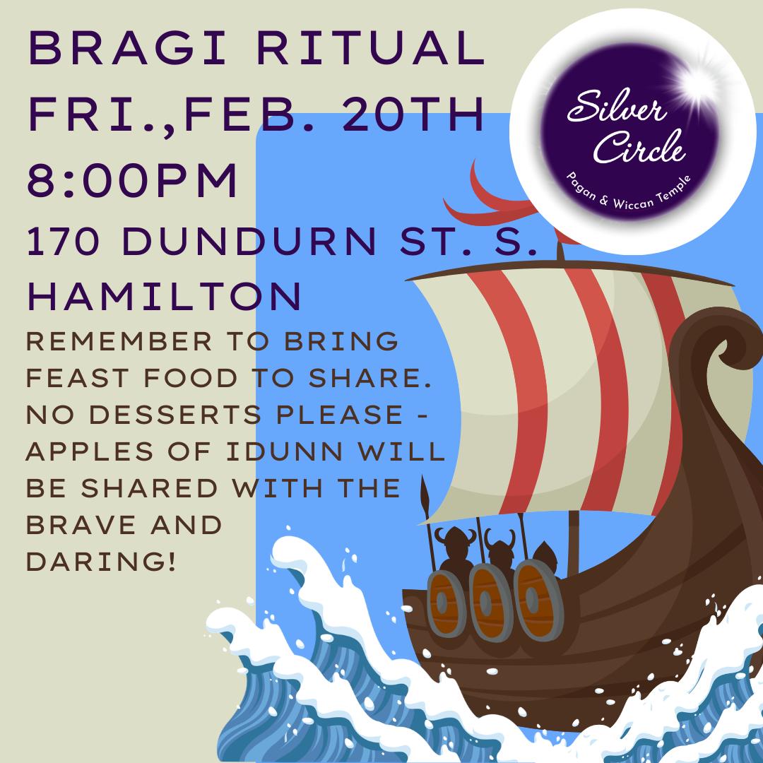 The bragi with a viking boat